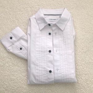 Calvin Klein Boys Tuxedo Dress Shirt Size 16